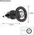 Sandfren 360 15 16 14 13 Car Magnetic Phone Holder, Adjustable HandsFree Vehicle Air Vent Cellphone Mount with Hook