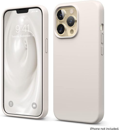 elago iPhone 13 Pro Case, Premium Liquid Silicone, Full Body Protection, 3 Layer Shockproof Cover, Stone