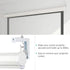 XuYelora 44 lbs(Color:White) Projector Screen Wall Mount L-Brackets, Adjustable Extension with Hook Universal Projector