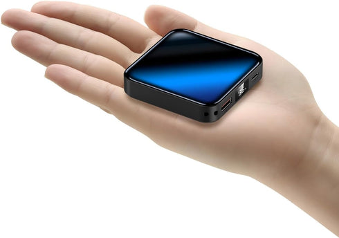 Xuniktek 10000mAh Small Power BankFast Charge Mini Portable Charger, USB C Input/Output with