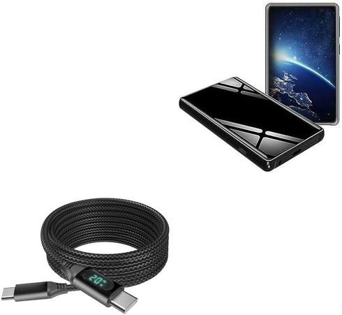 BoxWave Cable Compatible with PtevSoh MP3 Player (4GB) - PowerDisplay PD Cable (6ft)