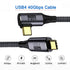 NFHK USB4 Cable 120cm: 40Gbps, 100W Charging, 8K@60Hz, 5K@60Hz, Compatible with Thunderbolt 3/4.