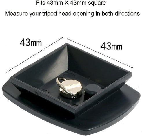 Tripod Quick Release Plate Camera Mount Adapter Replacement for CX-444 CX-888 CX-460 CX-460mini CX-470 CX-570 CX-690 DF-50 VCT-D580RM VCT-D680RM VCT-R640 (Pack of 2)