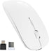 SUNGI Bluetooth Wireless Mouse Dual Mode(Bluetooth5.2+USB),Silent Rechargeable mice with USB-C to USB Adapter