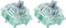 Kutethy X Gateron Jade Series Dual-Stage Spring Pre Lubed Switches Silver V3 Pro, 3-Pin 45gf Linear/RGB/LED Switches