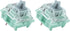 Kutethy X Gateron Jade Series Dual-Stage Spring Pre Lubed Switches Silver V3 Pro, 3-Pin 45gf Linear/RGB/LED Switches