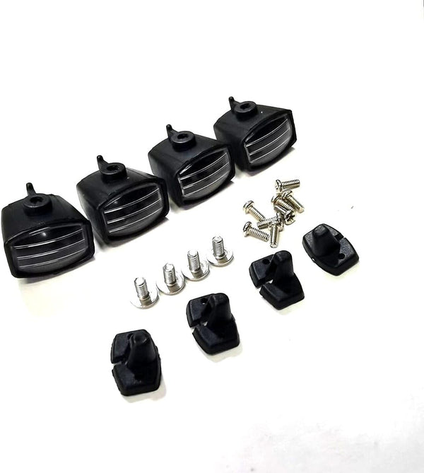 KINGTAIR Front Roof Fog Led Lights Holder Cover Simulation Square Spotlight 4pcs/Set for