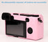 Pocoukate Case for Sony Alpha A6400, A6300, A6100, Soft Silicone Protective Cover Skin with Screen Protector