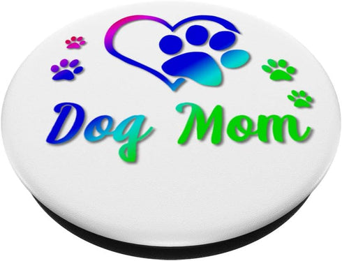 Cute Dog Mom Dogs Lover Day Design Gift White PopSockets PopGrip: Swappable Grip for Phones & Tablets
