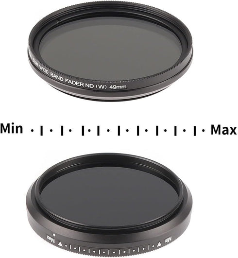 Fotga 52mm Variable ND Filter, ND2 to ND400, for Nikon Z 26mm f/2.8, Canon EF-S 24mm F2.8, Sony, Olympus