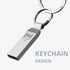 MOSDART 16GB FAT32 USB 2.0 Flash Drive - Waterproof Metal Thumb Drive with Keychain for Storage and Backup