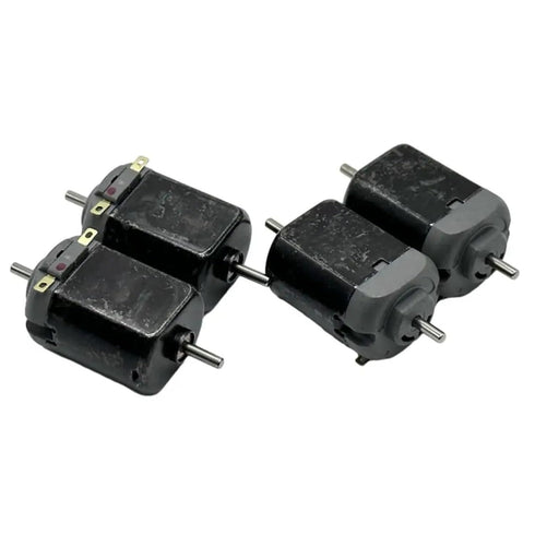 FTMSZLHYL 1PCS 6V-24V 130 12V Motor Double Shaft Motor Pentode Slotted Rotor Strong Magnetic High Speed Carbon Brush