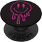 Hot Pink Melting Smile Face Design PopSockets Swappable PopGrip
