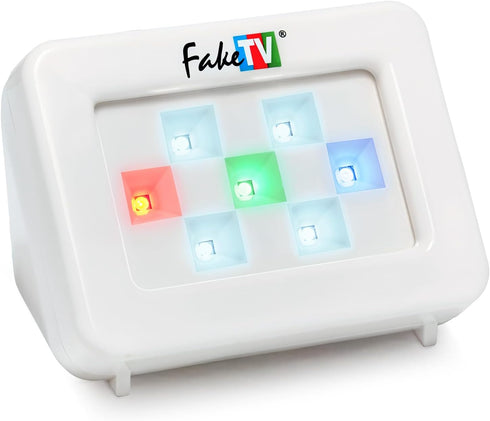 FakeTV FTV-7 White Advanced Home Security Television Simulator Theft Deterrent Energy-Saving LED Dummy