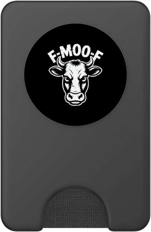 Farm Cow Humor Ranch Dairy Sarcasm Meme F MOO F Angry Cow Farm Humor Ranch Dairy Meme PopSockets PopWallet for MagSafe