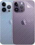 3D Carbon Fiber Ultra Thin Back Screen Protector for iPhone 14 Pro Max, 2 Packs, Transparent