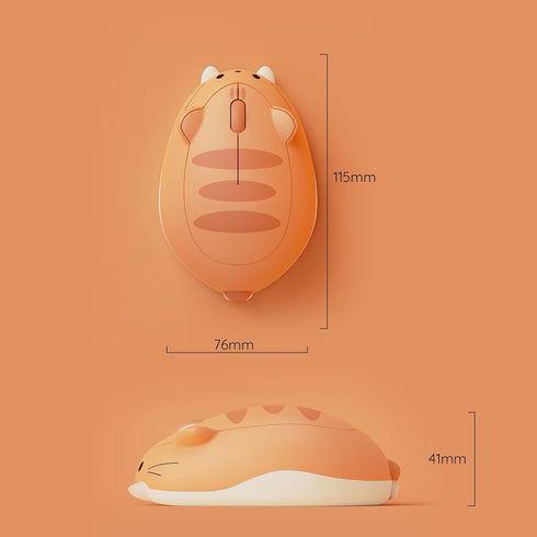 Akko Cat Theme Wireless Gaming Mouse, 2.4G GHz with USB Receiver, Cute Optical Cordless Mouse for