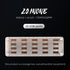 FEIFANZHE 20 Case-F02MY-U Walnut Wooden Memory Case and Storage Box - USB Slots Holder Desk, Flash Disk Protection Box