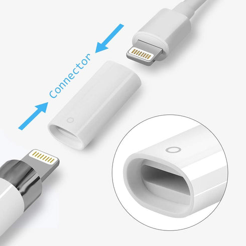MJKOR 1st, Magnetic Replacement Cap Charging Adapter and Tips Replacement Compatible with Apple Pencil Cap Holder