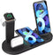 6-in-1 Wireless Charger, Portable Charging Station for Multiple Devices, 15W Fast Charging Pad for Phones, Earbuds, and