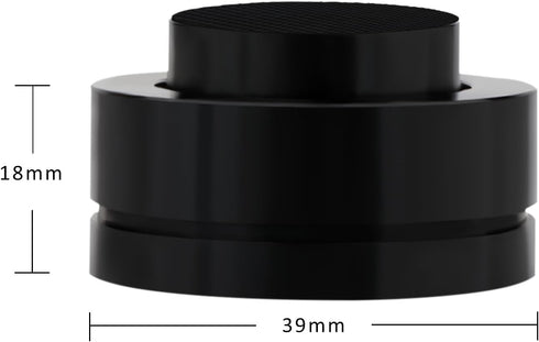 Preffair SP3918 Black Turntable Isolation Feet HiFi Fever Speaker Shock Absorber Pads Anti-Vibration Spikes with Ceramic Bead Nail for Audio Amplifier Record CD Speaker Platform (39x18 Black)