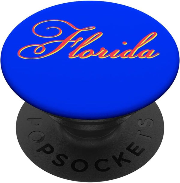 Florida-Sport Tourists Mementos: Orange-Red-Blue PopSockets Standard PopGrip