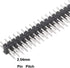 uxcell 20Pcs 2.54mm Pitch 40-Pin Double Row Straight Connector Pin Header Strip, 12mm Length for Prototype Shield