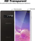 TOCOL 2 Pack TPU Screen Protector and 2 Pack Camera Lens Protector for Samsung Galaxy S10 Plus, Easy Installation