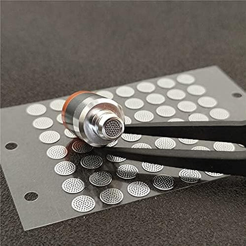 Earbuds Dust-Proof Steel Mesh with Glue, Stainless in-Ear Earphones Replace Clean Net Filter for Headphones (Pack of