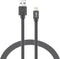 XYS-L4204F Charge and Sync USB to Lightning Flat Cable - 4 Ft. (Black)