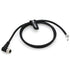 M12 A-Code Elbow 8 Pin Female Sensor Connector Shielded Cable to Flying Leads for Industrial Automation 1M/3.3FT