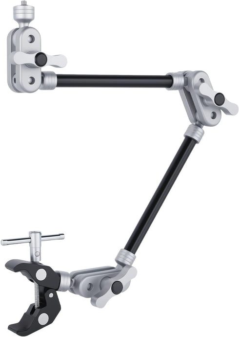 UTEBIT 22" Magic Arm w Clamp Mount, Desk Camera Mount Articulating Friction Boom