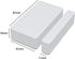 EACHHAHA Mini Door Sensor, Wireless Door Window Sensor for Home Automation, Works with APP, Zigbee Door Sensor, No Hub