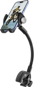 woleyi Gooseneck Phone Holder for Wheelchair, Stroller, Golf Cart, Boat, Mic Stand, Indoor