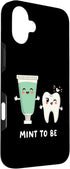 Dentists Dentistry Dental assistant Designs 16 Funny Dental Hygienist "Mint to Be" Adorable Tooth Mouthwash Case