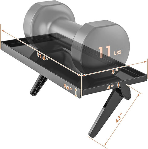 2 Pack 12 Inch Top Shelf TV Mounting Bracket Flat Panel Mount for Streaming Devices, Media Boxes, Speakers and Home