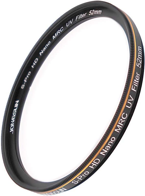 52mm UV Filter, S-Pro HD Nano MRC Camera Ultraviolet Protection Filter, Multicoated, Ultra-Slim, Lens Cloth Kit.