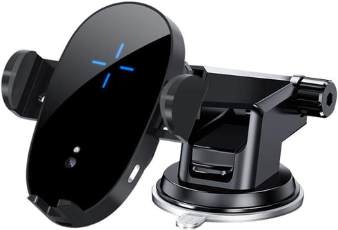 BoxWave Car Charger for LG V50 ThinQ 5G - Wireless Charging Auto Mount, Qi Car Charger Stand Mount Air Vent, Black