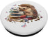 Cute Book Nerd Hedgehog Butterfly Flowers Girls Reading PopSockets Standard PopGrip