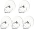 Kinizuxi Cell Phone Ring Holder Stand 5 Pack Silver, Transparent Phone Ring Holder