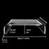 Generic Acrylic Monitor Stand Clear Monitor Riser Desk Laptop Stand Riser Laptop/PC/Multimedia Monitor Stand for Home