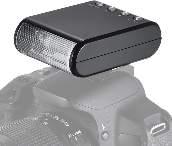 WS-25 Professional Mini Digital Slave Flash Speedlite On-Camera Flash with Universal Hot Shoe GN18 for Canon Nikon
