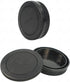 Body Cap & Rear Lens Cover for Canon EF-M Mount Camera and Lens, Compatible with Canon EOS M50 Mark II M200 M100 M50 M6