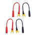 Spade Plugs to 4mm Female Banana Jack Speaker Wire, 4 Pack of 6 Inch Fork Spades Cable for Speakers, Amplifier