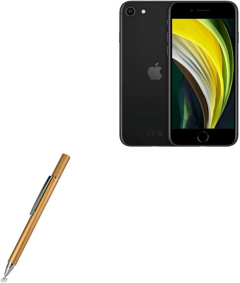 BoxWave Stylus Pen - FineTouch Capacitive Stylus for Apple iPhone SE (2020) - Champagne Gold