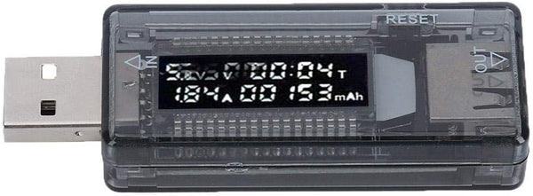 USB Power Tester KWS-V21, USB Tester Voltmeter Ammeter Power/Capacity/Mobile Power Testing Tool for Wall Chargers