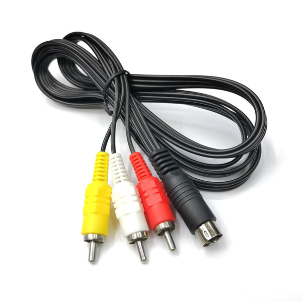 myezfit DIN 9 Pin to RCA Audio Video Composite Cable 9P Male Plug