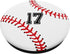 Baseball Softball Jersey Number #17 | Baseball Player Gifts PopSockets Swappable PopGrip