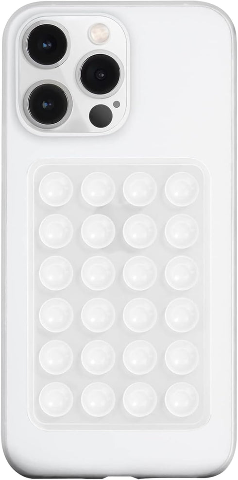 Silicone Suction Phone Case Mount, Adhesive Phone Accessory for Smartphones, Hands-Free Mirror Shower Phone Holder