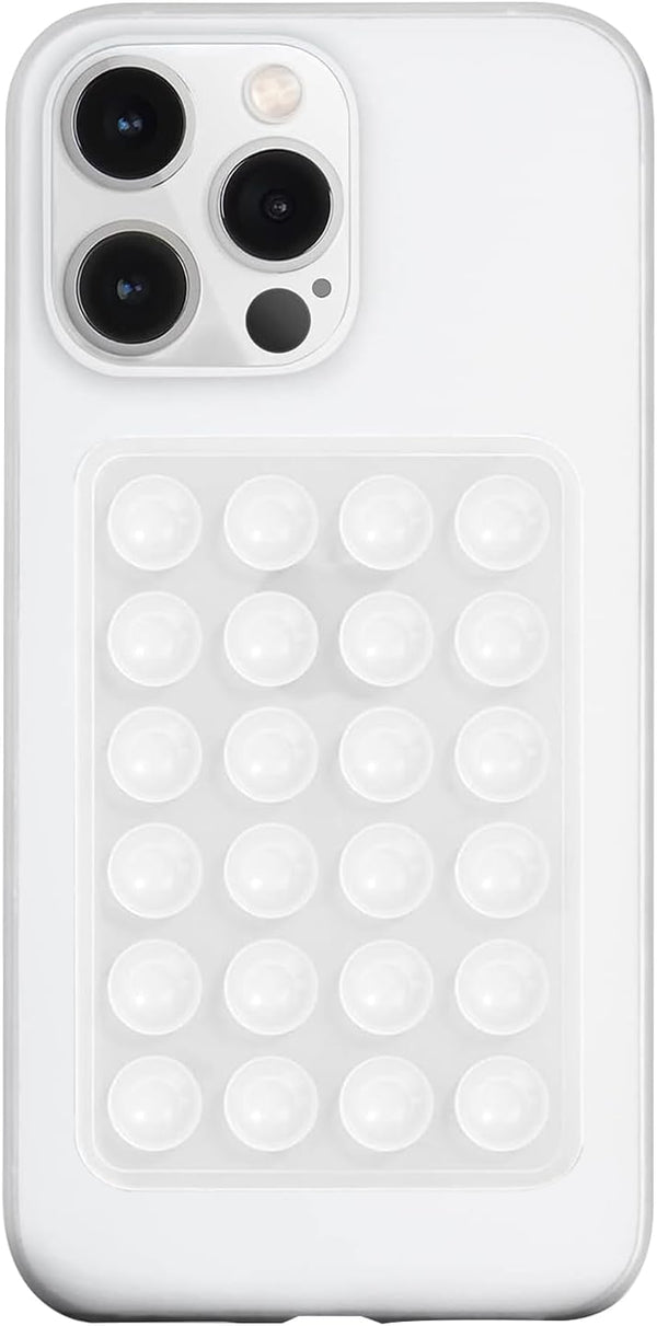 Silicone Suction Phone Case Mount, Adhesive Phone Accessory for Smartphones, Hands-Free Mirror Shower Phone Holder